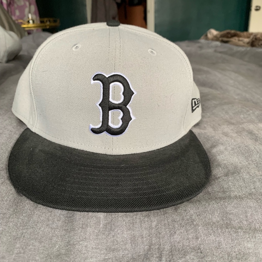 New era Boston hat grey/black